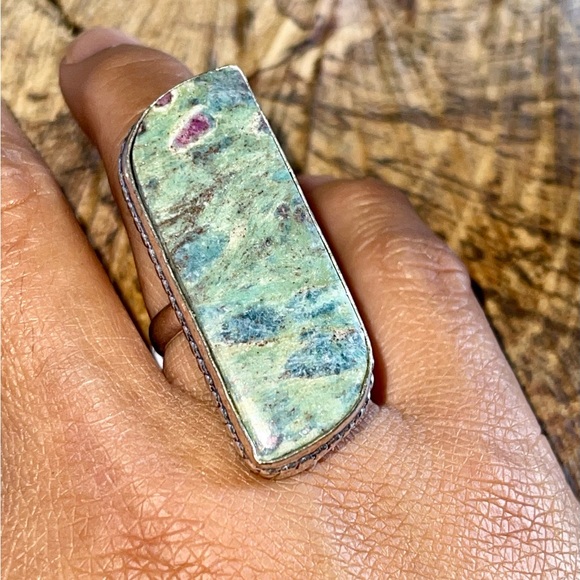 Ruby Fuchsite Ring Size 7 1/4 - Picture 7 of 8